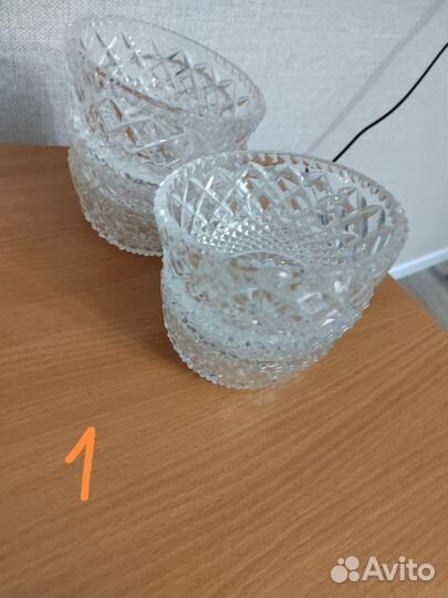 Салатники-креманки хрустальные