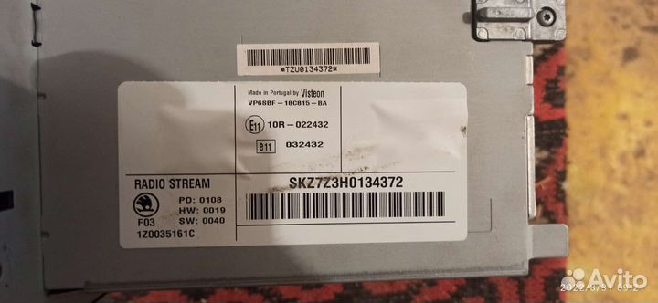 Штатная магнитола на skoda octavia a5