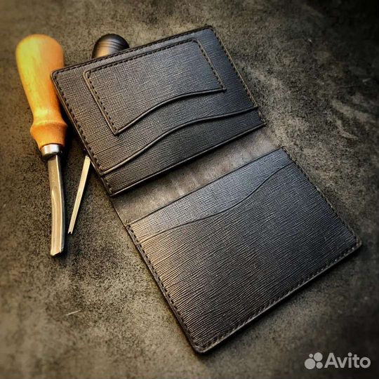 Обложка на паспорт. Натуральная кожа. Ручная раб