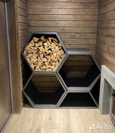 Дровница Соты Big