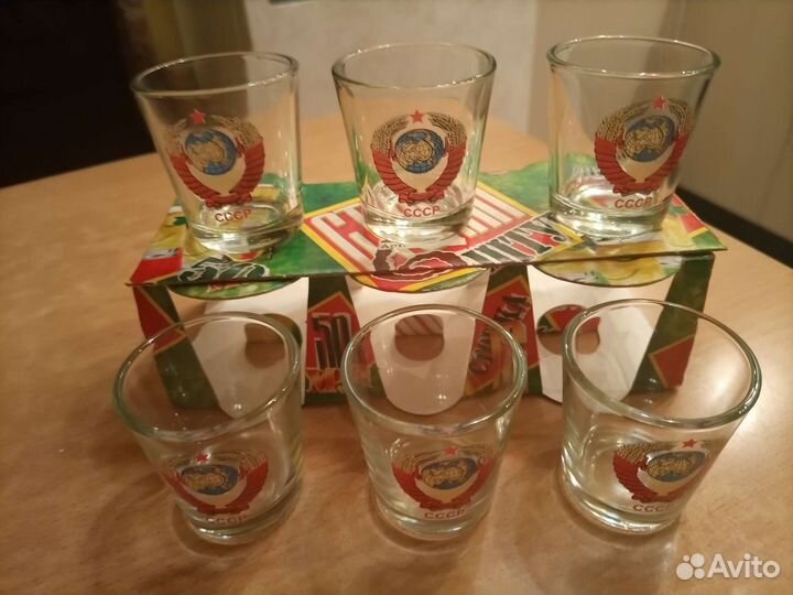 Стопки с символикой СССР. Новые