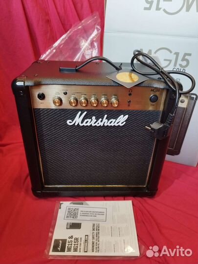 Комбоусилитель marshall MG15g Gold новый