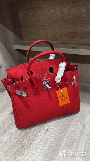 Сумка женская Hermes birkin 30 серебро
