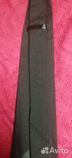 Мужской классический чёрный галстук