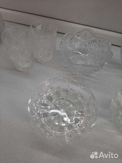 Конфетницы хрустальные