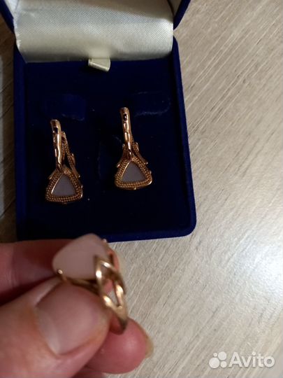Серьги и кольцо серебро 925, комплекты, подвеска