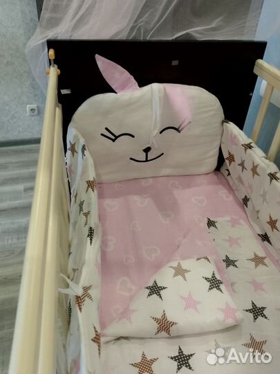 Бортики в детскую кроватку бу