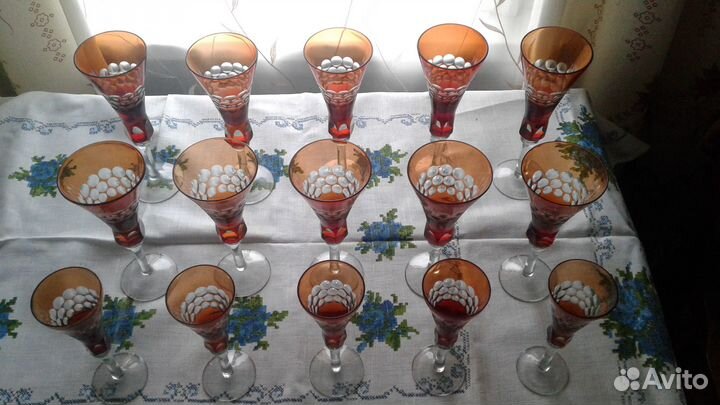 Фужеры бокалы Трембита Стрыйский стекольный завод