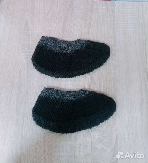 Мужские подследники ручной вязки