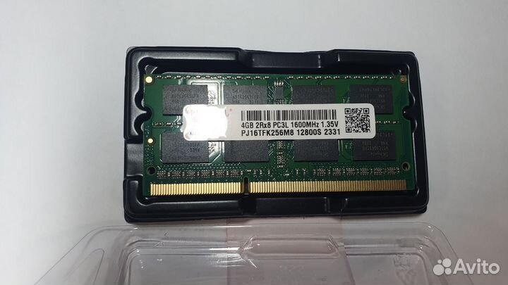 Оперативная память DDR3L 4 gb для ноутбука