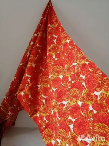 Ткань в отрезах СССР штапель винтаж ретро ткани