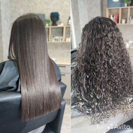 Кератиновое выпрямление / ботокс волос / модель