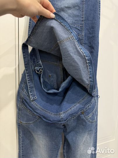 Джинсовый комбенизон для беременных 42-44