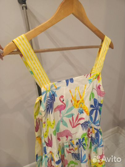 Платье Сарафан летний 164 с животными