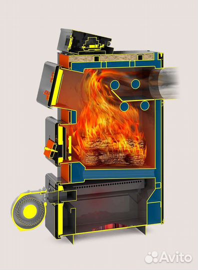 Котел твердотопливный Купер Про Турбо Теплодар