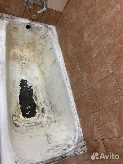 Реставрация ванн жидким акрилом эмалью мрамором