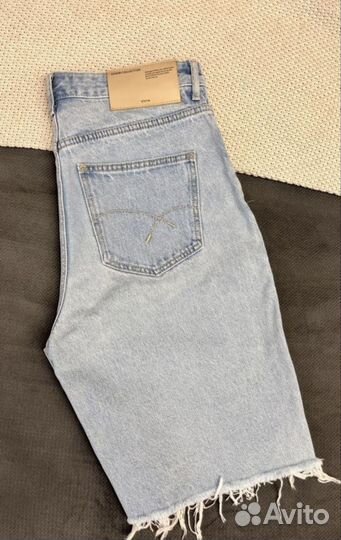 Джинсовые шорты бермуды