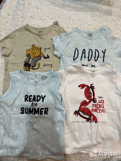 Летняя одежда на мальчика 77-82