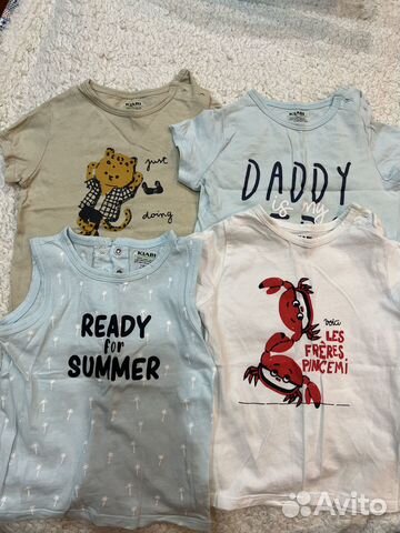 Летняя одежда на мальчика 77-82