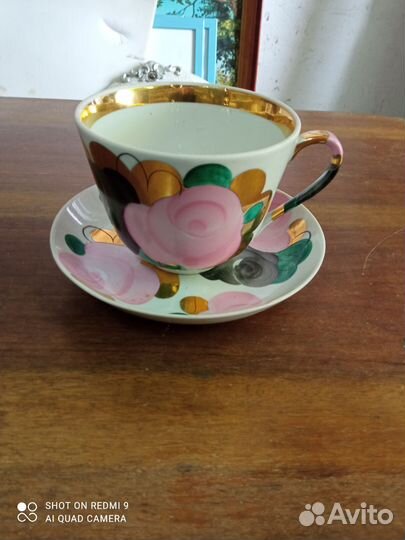 Чашка с блюдцем дулево 500 мл