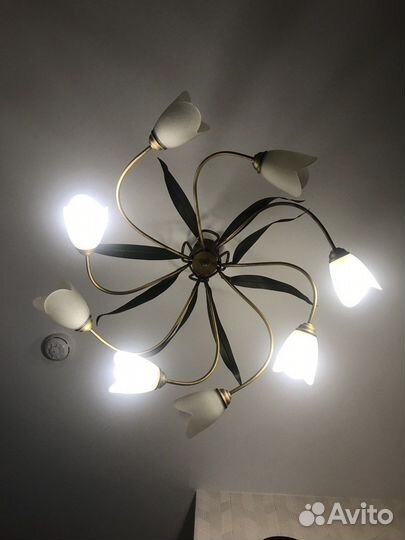 Люстра потолочная италия бу