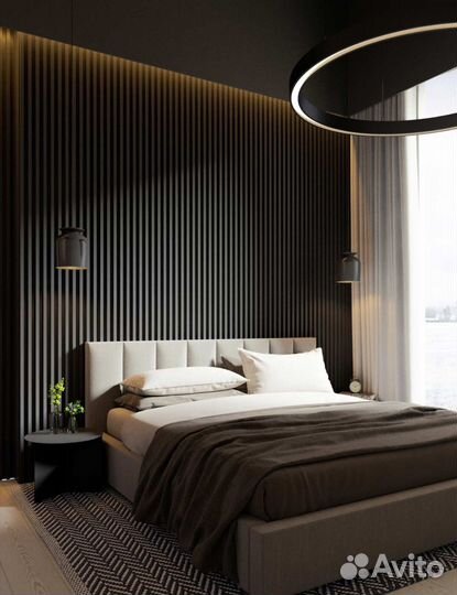 Рейки для стен из ясеня в стиле Armani LH termo