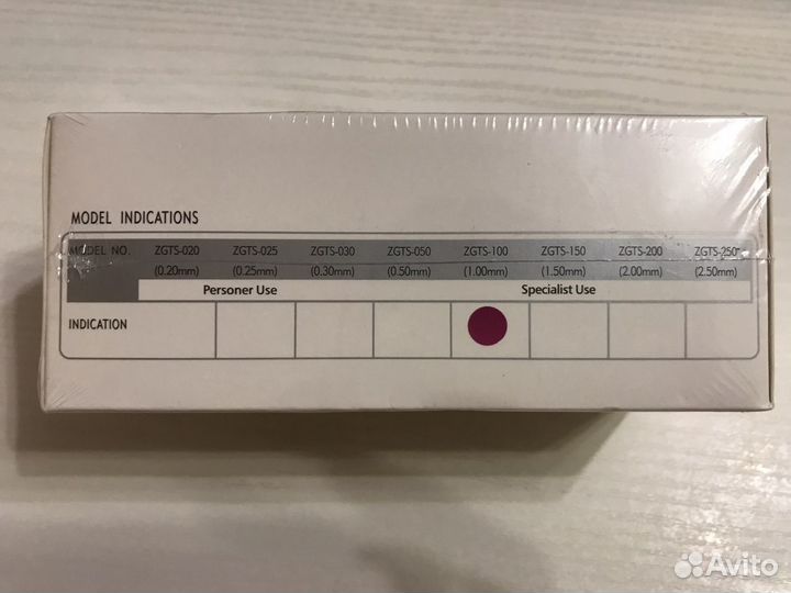 Мезороллер zgts-100 540 игл длиной 1.0 мм