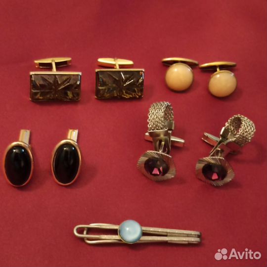 Запонки и зажим для галстука СССР