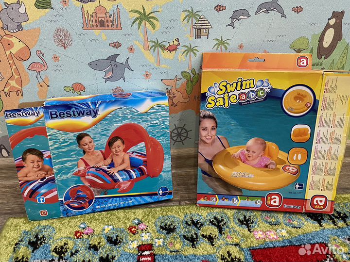 Надувные круги для плавания от 0 до 1,5 лет