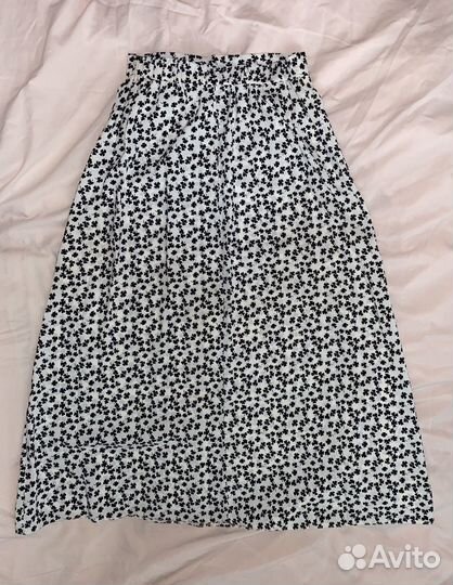 Юбка миди белая 42 S