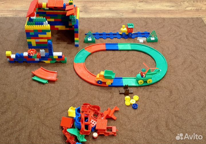 Конструктор bauer,Куклы-пупсы,ферма с животными