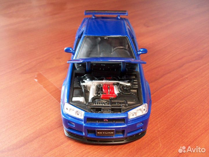 Maisto 1/24 Nissan Skyline R34 GT-R V Spec II 2001