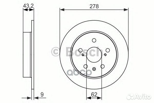 0 986 479 047 диск тормозной задний Suzuki SX4