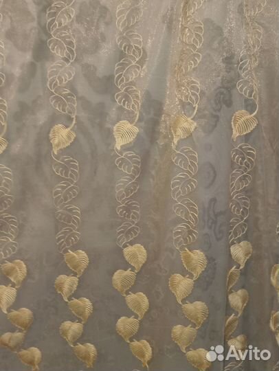 Гардина листики