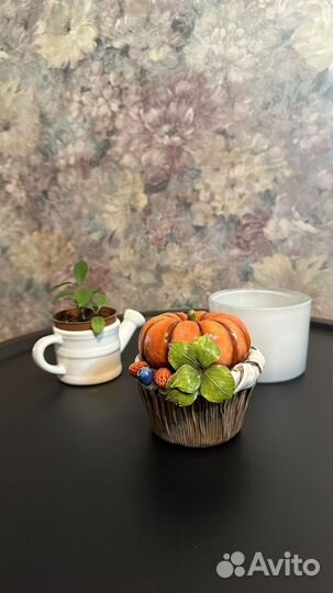 Банка декоративная Пирожное Тыква