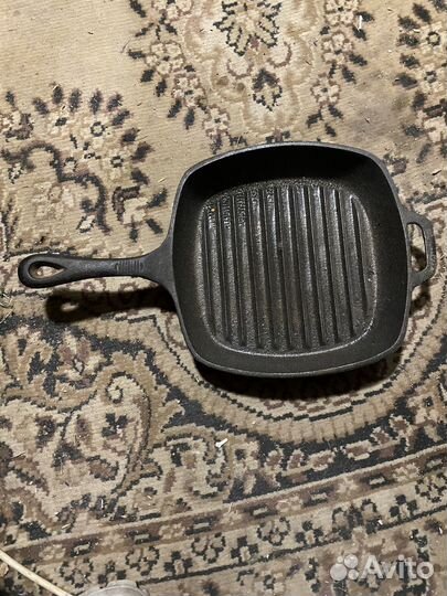 Чугунная сковорода гриль