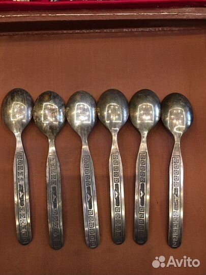 Столовый набор СССР нейзильбер с посеребрением