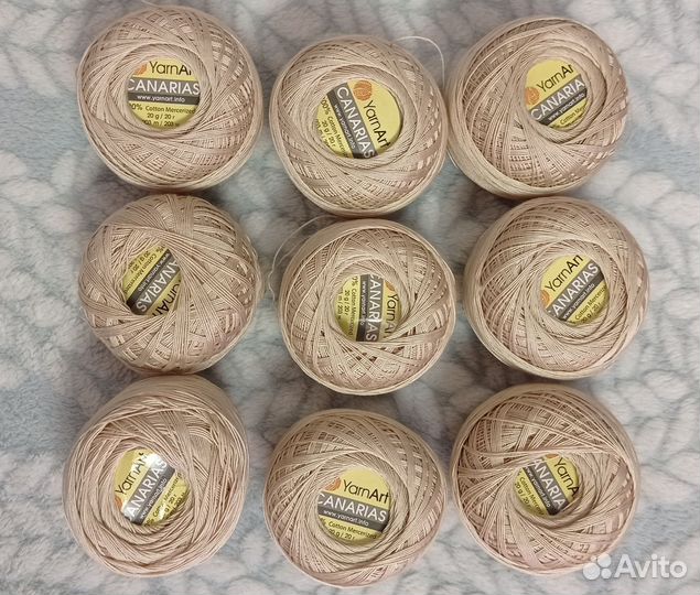 Пряжа Канарис 9 штук