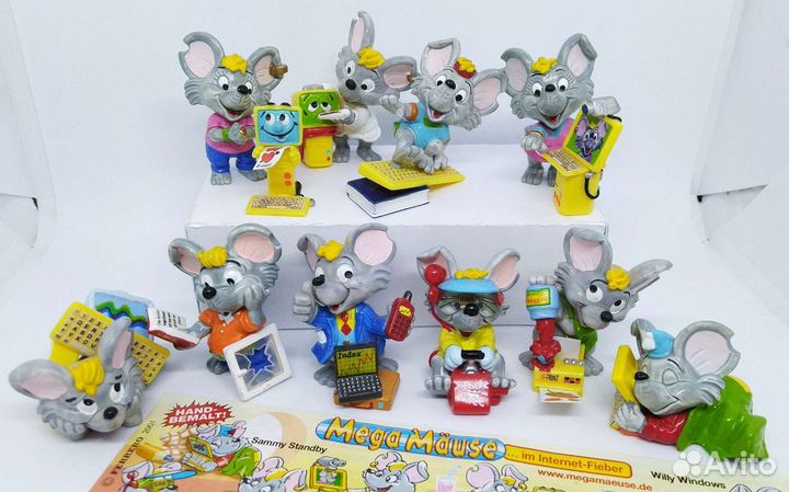 Серии киндер медведи носатики мыши бегемотики и др