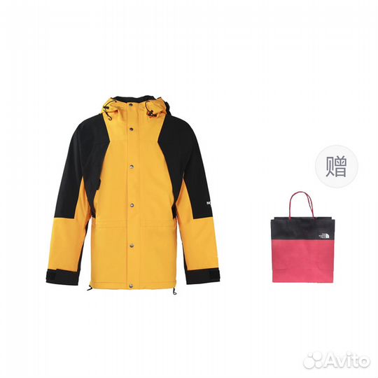 THE north face 1994 Collection Windbreaker Jackets Men Peak Gold+Gift Bag (S)(51)