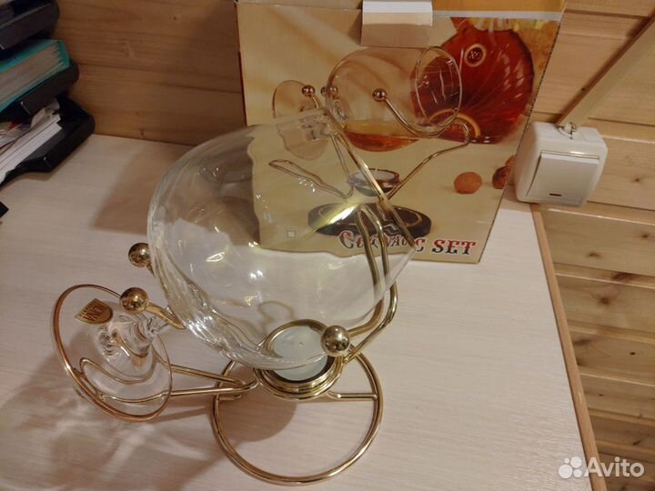 Бокал для коньяка с подогревом Rona