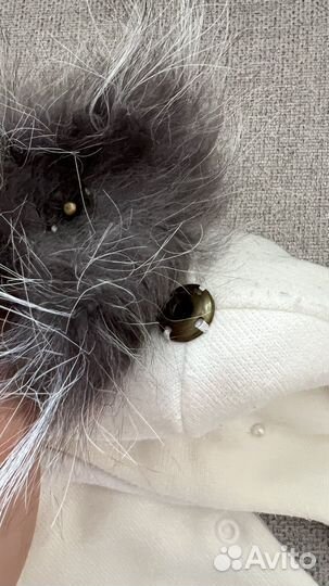 Комплект шапка, шарф зимние