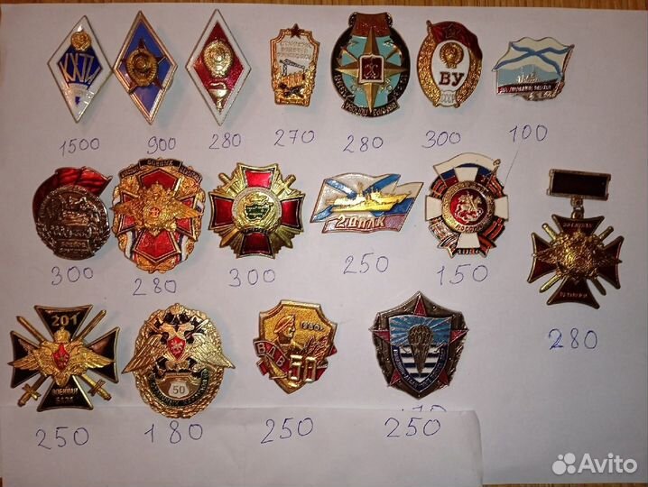 Ромбы ссср,рф. Военное училище. Речной техникум