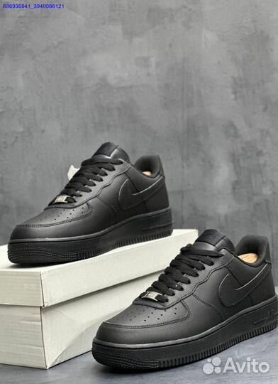 Кроссовки nike air force 1 black (Арт.96262)