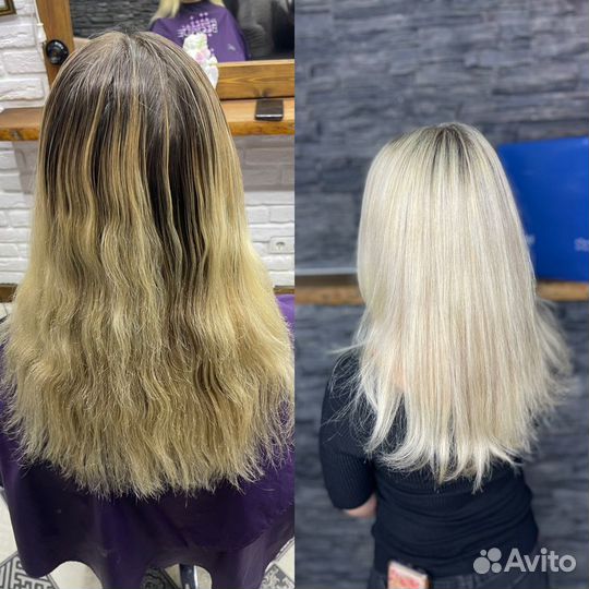 Мелирование, аэртач, балаяж