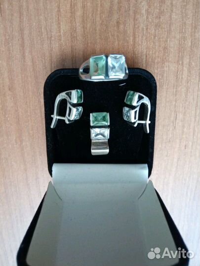 Серьги,серебро,кольцо