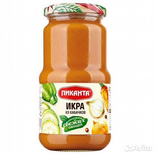 Консерва Икра Пиканта из кабачков 520г