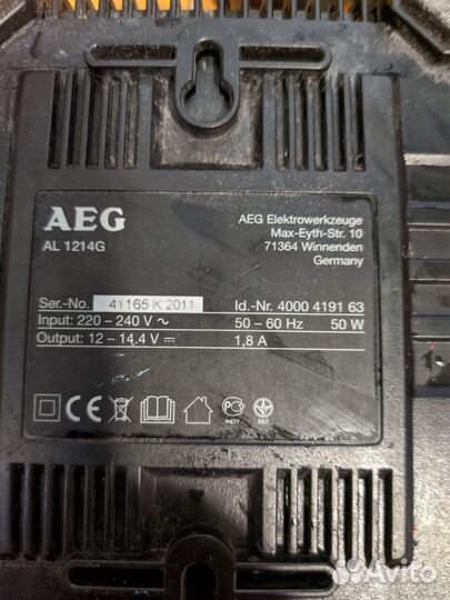 Шуруповерт AEG BS 14G Германия