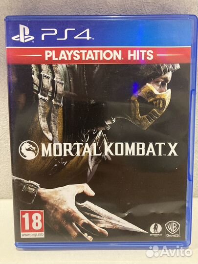 Диски на ps4 Mortal kombat x