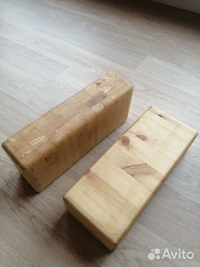 Блоки (Кирпичики) для йоги, фитнеса (дерево)